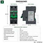 Interruptor Automático DC 10A 550V 2P Bipolar | SL7N-63 Suntree - Imagen 3
