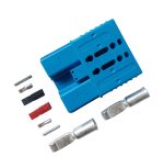 Conector Baterías Smh Sbe160 160a Azul C/pines De Señal Aux - Imagen 3