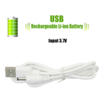 Cable USB para recargar el enrollador automático.