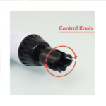 Perilla de control del enrollador automático.