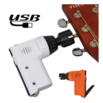 Uso del enrollador automático en una guitarra.