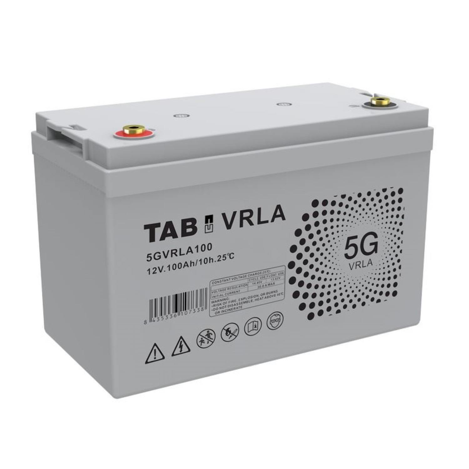 5gvrla100-5ab5be74-6bc3-416a-b00f-dd2ef3ca3d69 Batería Tab 12V 100A 5G-VRLA AGM Ciclo Profundo Europea - Imagen 1