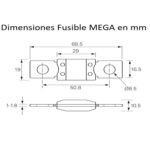 Fusible Mega 225a 70v Para Baterías En 48v - Imagen 3