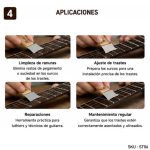 Sierra De Limpieza De Surco De Traste Luthier Madera - Imagen 4