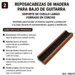 Soporte Reposa Mastil Madera Luthier Para Bajo Y Guitarra - Imagen 2