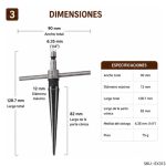 Escariador Cónico de Mano Luthier y Carpintería 3-13mm | EX313 - Imagen 3