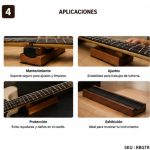 Soporte Reposa Mastil Madera Luthier Para Bajo Y Guitarra - Imagen 4