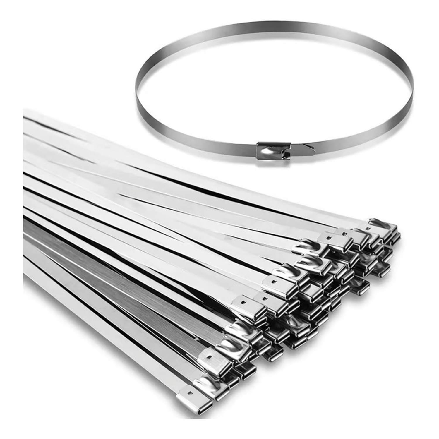 am46500-1-6bbaad9b-31fb-4df3-8928-62a85319c2c0 Amarra de Acero Inoxidable 7.9 x 550 mm | Pack 10 PCS - Imagen 1