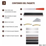 Kit Luthier 11 Piezas Mantenimiento Trastes Guitarra y Bajo | Kit11 - Imagen 4
