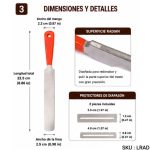 Lima Radian Para Coronar Trastes Luthier Con Protectores - Imagen 3
