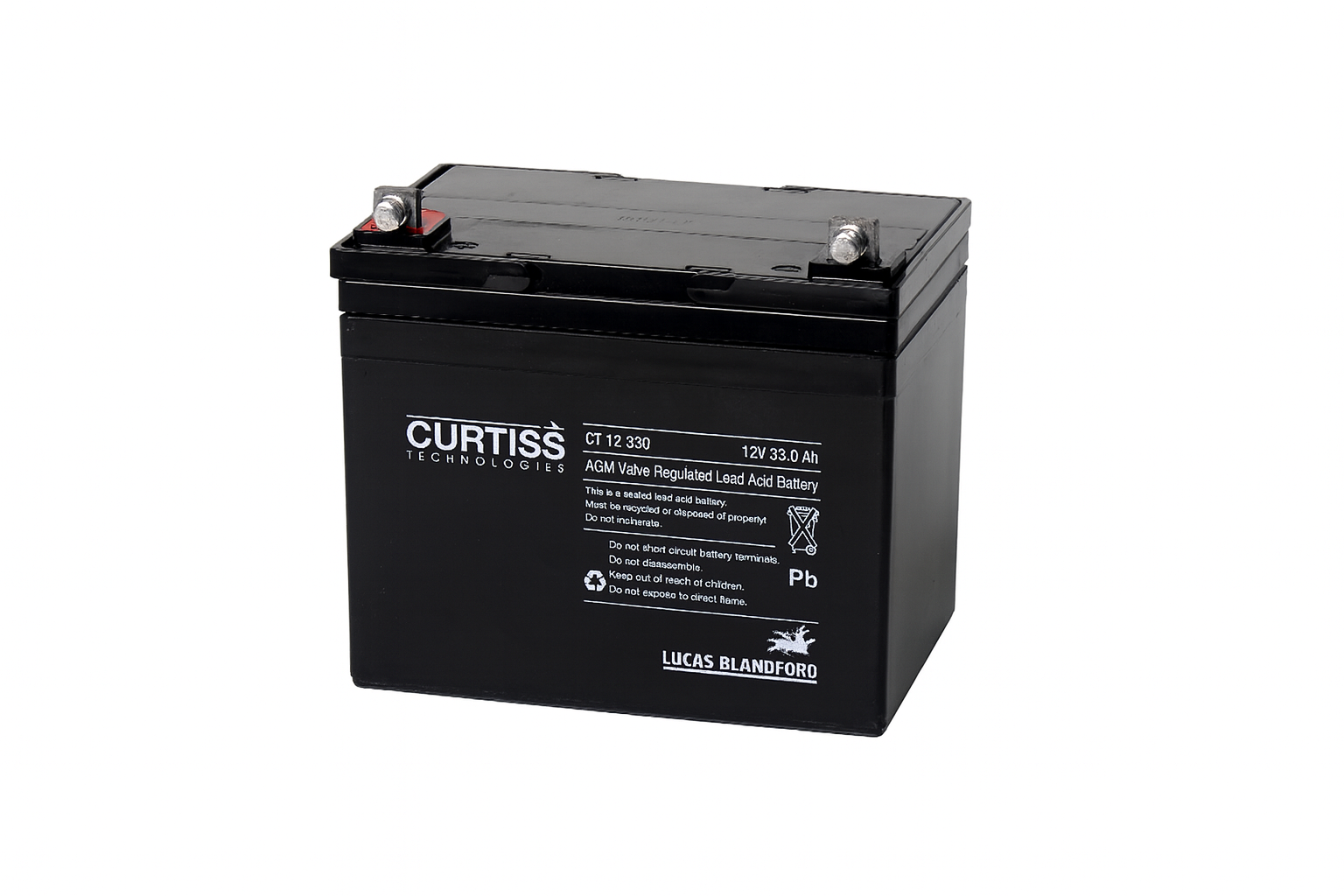 CT12330 Batería Curtiss CT12330 12V 33Ah AGM Ciclo Profundo - Imagen 1