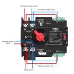 ATS Interruptor Transferencia Automática TOQ763/2 63A Riel DIN Red-Generador Tomzn - Imagen 3