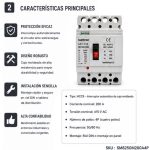 Interruptor Caja Moldeada MCCB AC 200A 4P 55kA | Suntree - Imagen 2
