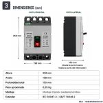 Interruptor Caja Moldeada MCCB AC 400A 4P 85kA | Suntree - Imagen 3