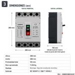 Interruptor Automático MCCB AC 800A 415V 4P 75KA | Suntree - Imagen 3