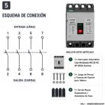 Interruptor Automático MCCB AC 800A 415V 4P 75KA | Suntree - Imagen 5