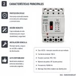 Interruptor Caja Moldeada MCCB AC 100A 4P 55kA | Suntree - Imagen 2