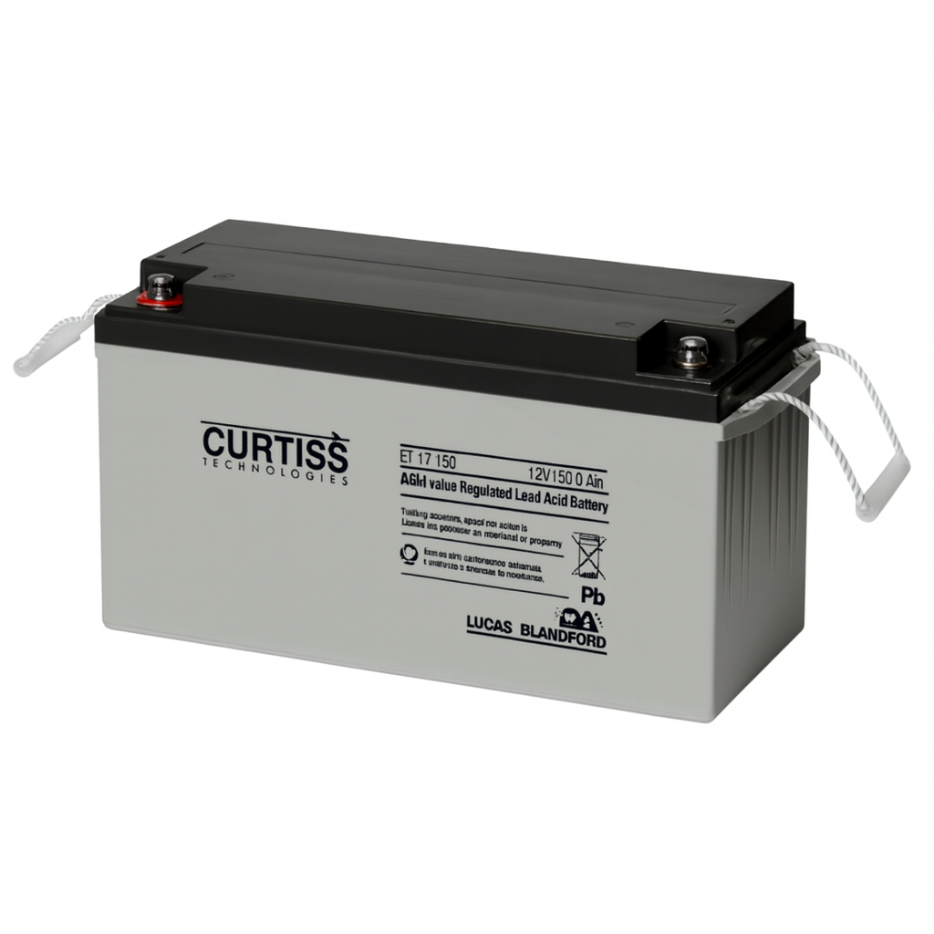 CT121500-12v-150a Batería Curtiss CT121500 12V 150A AGM Ciclo Profundo - Imagen 1