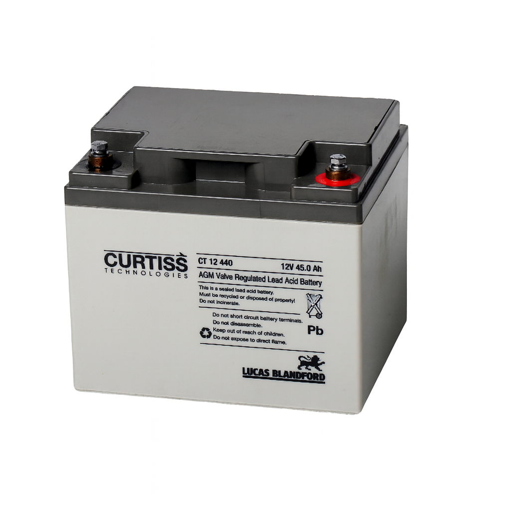 CT12440-12 Batería Curtiss CT12440 12V 45A AGM ciclo profundo - Imagen 1