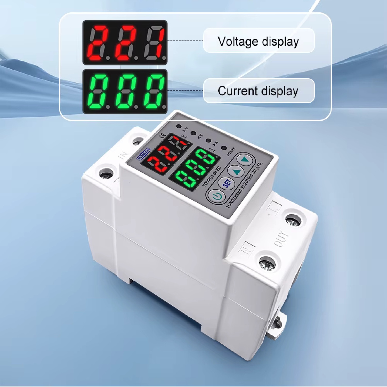 TOVPD2 AVP-63 Relé Protección Sobre Bajo Voltaje TOVPDA-60-EC Tomzn - Imagen 2