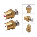 Adaptador borne batería bronce M8 positivo y negativo hilo pasado - Imagen 4