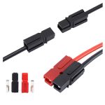Conector Tipo Anderson 30A Unipolar Rojo Negro Par - Imagen 3