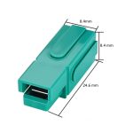 Conector Tipo Anderson 30A Unipolar Verde DC - Imagen 4