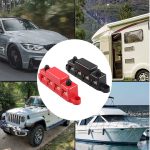 Bloque de Distribución de Energía (Bus Bar) 250A 12V-48V - 4 Pernos M8 con Cubierta Negra - Imagen 6