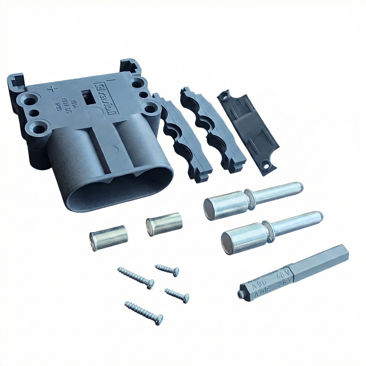 ESBC160AR1 Ravioli macho DIN160 50-25 despiece 2 Conector DIN160A Bipolar Macho Ravioli Serie Europa - Imagen 1