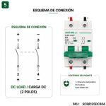 Interruptor Automático DC 80A 550V 2P Bipolar SCB8-125DC | Suntree - Imagen 5