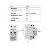 Supresor Sobretensión (SPD) TOMZN 275Ac 2P TOV1-C - Imagen 2