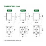 Fusible Fotovoltaico gPV NH1 1000VDC 50kA 250A | Suntree - Imagen 2