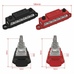 Bus Bar 275A - Bloque de Distribución de Energía | 12V~48V – 6 Pernos M8 - Imagen 4