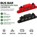 Bus Bar 250A - Bloque de Distribución de Energía | 12V~48V – 4 Pernos M8 - Imagen 3