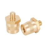 Adaptador de Borne para Batería Bronce M8 Macho Moleteado (Par P/N)