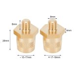 Adaptador de Borne para Batería Bronce M8 Macho Moleteado (Par P/N) - Imagen 2