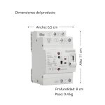 ATS Interruptor Transferencia Automática 63A 2P Riel DIN | Stanford - Imagen 4