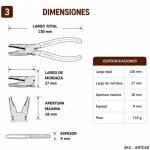 Alicate de Traste para Luthier con Muesca de Sujeción - Imagen 3