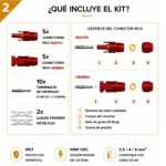Kit Profesional 5 Pares MC4 Rojos + 2 Llaves Spanner Metálicas - Imagen 2