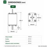 Fusible Fotovoltaico gPV NH1 1500VDC 50kA 200A | Suntree - Imagen 3
