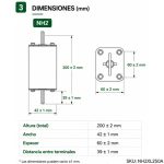 Fusible Fotovoltaico gPV NH2 1500VDC 50kA 250A | Suntree - Imagen 3
