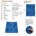Lija Al Agua Pliego 230x280mm Grano P5000 M.T. CC88P (Ultra Fina) - Imagen 3