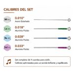 Cuerdas Violín Sonatina Premier 390 Aluminio Pulido 4/4 - Imagen 4