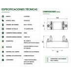 Base Portafusible Fotovoltaico NH2 / NH2XL 400A 1000VDC SNH2XLB | Suntree - Imagen 3
