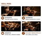 Cuerdas Violín Sonatina Premier 380 Cromo Níquel Plano - Imagen 5