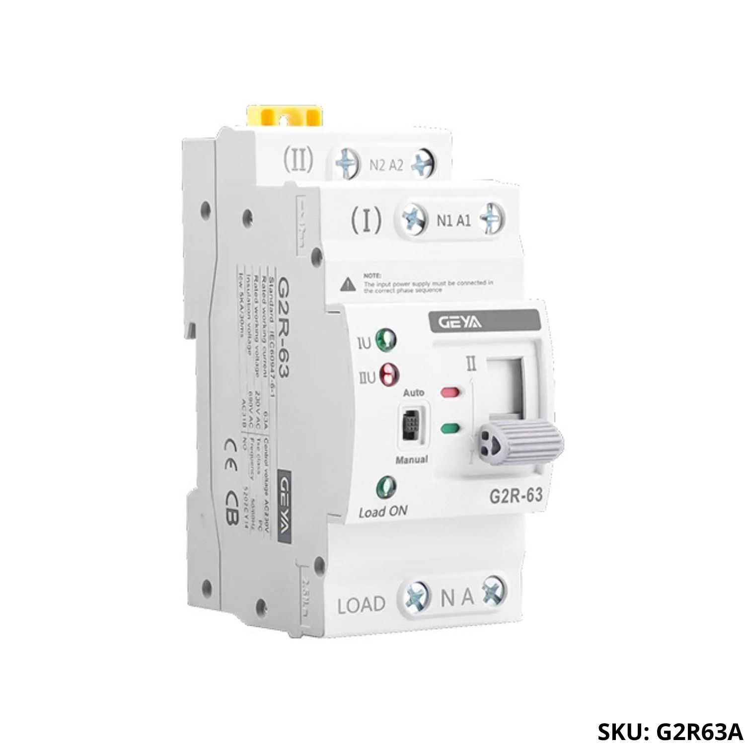 Foto 1 G2R63A Interruptor Transferencia Automatica ATS 63A 220V | GEYA - Imagen 1
