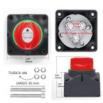 Interruptor Aislador Batería 200A 4P – Cortacorriente para 12V/24V/48V - Imagen 3